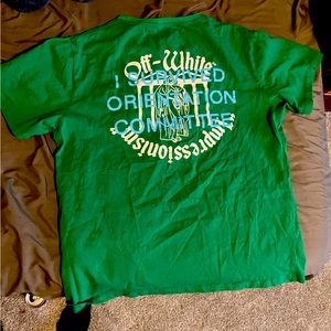 Off-White impressionism green T-shirt
